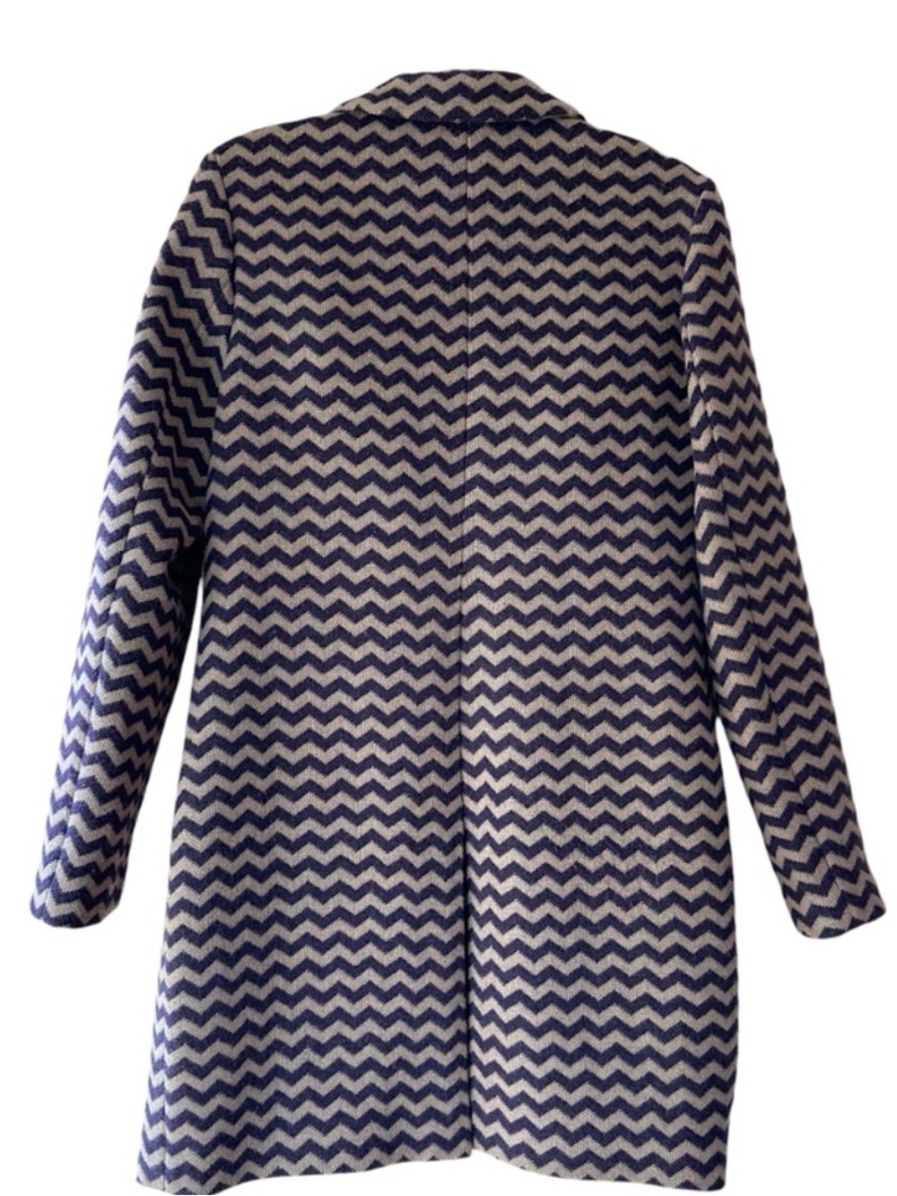 BODEN AMELIA WOOL COAT  NEW CHEVRON ZIG ZAG PATTERN POCKETS LINED |SIZE 8 - Picture 11 of 16